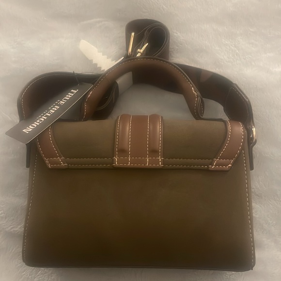 Olive True Religion Snap Closure Bag - Picture 3 of 9